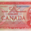 1975 AU Bank of Canada 50 Dollars EHN Prefix Crow/Bouey