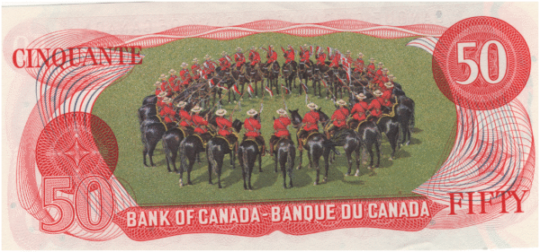 1975 Canada 2X Consecutive 50 Dollars EHM Prefix Crow/Bouey