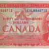 1975 Canada 50 Dollars EHL Prefix Crow/Bouey AU