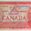 1975 Canada 50 Dollars EHL Prefix Crow/Bouey EF