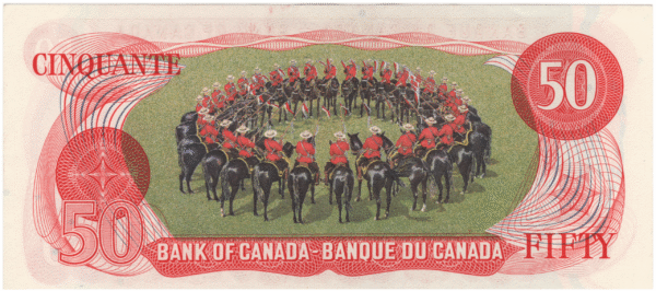 1975 Canada 50 Dollars EHN Prefix Crow/Bouey UNC