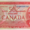 1975 Canada 50 Dollars EHN Prefix Crow/Bouey UNC