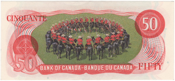 1975 Canada 50 Dollars EHL Prefix Crow/Bouey AU