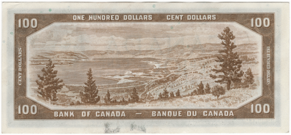 1954 Canada 100 Dollars A/J Prefix Beattie/Coyne AU
