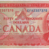 1975 EF 50 Dollars Canada EFA Prefix Crow/Bouey