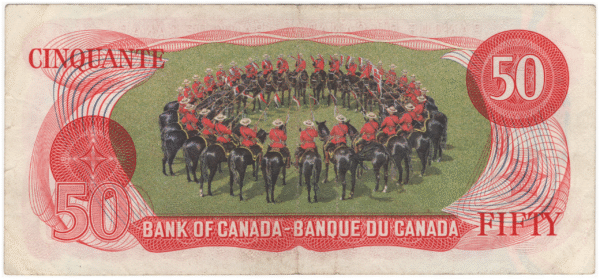 1975 EF 50 Dollars Canada EFA Prefix Crow/Bouey