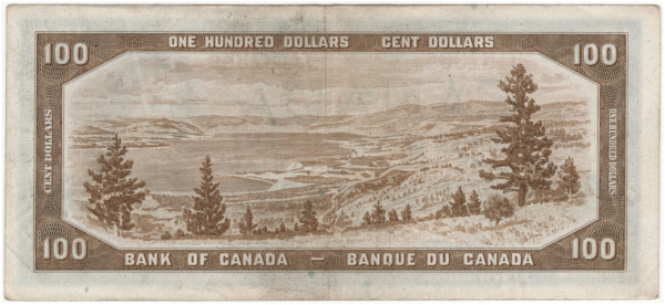 1954 Canada 100 Dollars AJ Prefix Beattie/Coyne AU