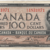 1954 Canada 100 Dollars CJ Prefix Lawson/Bouey EF