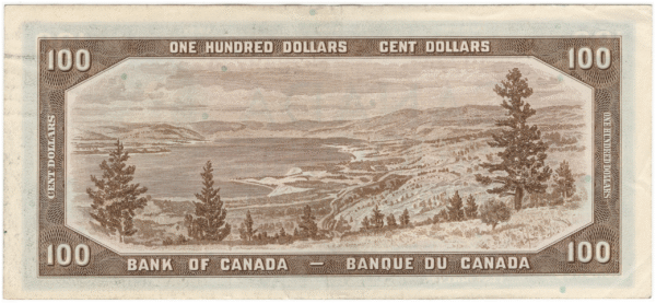 1954 Canada 100 Dollars CJ Prefix Lawson/Bouey EF