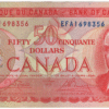 1975 EF 50 Dollars Canada EFA Prefix Crow/Bouey