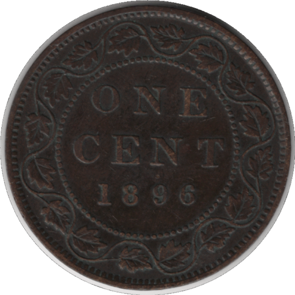 1896 Canada 1 Cent Coin (KM#7 Schön#5)