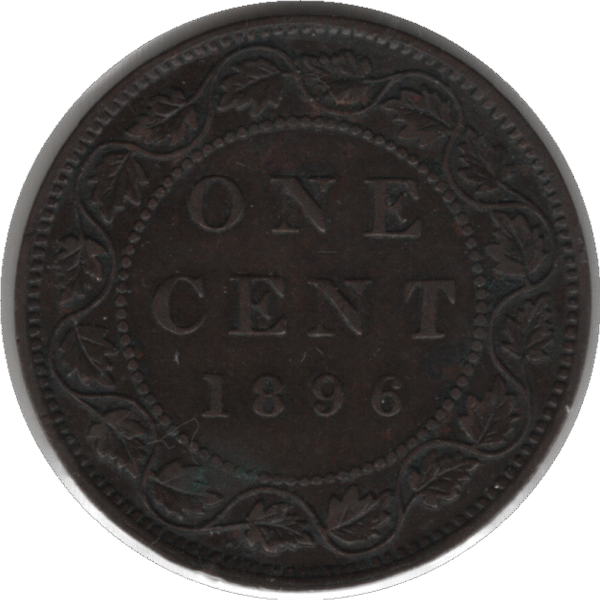 1896 Canada 1 Cent Coin (KM#7 Schön#5)