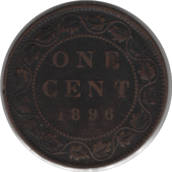 1896 Canada 1 Cent Coin (KM#7 Schön#5)
