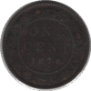 1876H Canada 1 Cent Coin (KM#7 Schön#5)