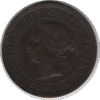 1881H Obv. 1a/1 Canada 1 Cent Coin (KM#7 Schön#5)