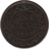1859 Narrow 9 Canada 1 Cent Coin (KM#1 Kahnt/Schön#1)