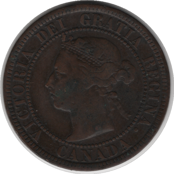 1882H Obv 2 Canada 1 Cent Coin (KM#7 Schön#5)