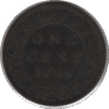 1884 Canada 1 Cent Coin Obv 2 (KM#7 Schön#5)