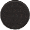 1884 Canada 1 Cent Coin Obv 2 (KM#7 Schön#5)