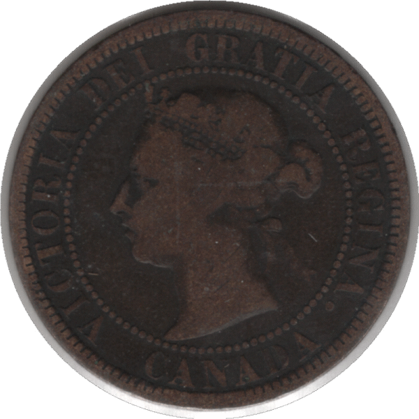 1888 Canada 1 Cent Coin (KM#7 Schön#5)