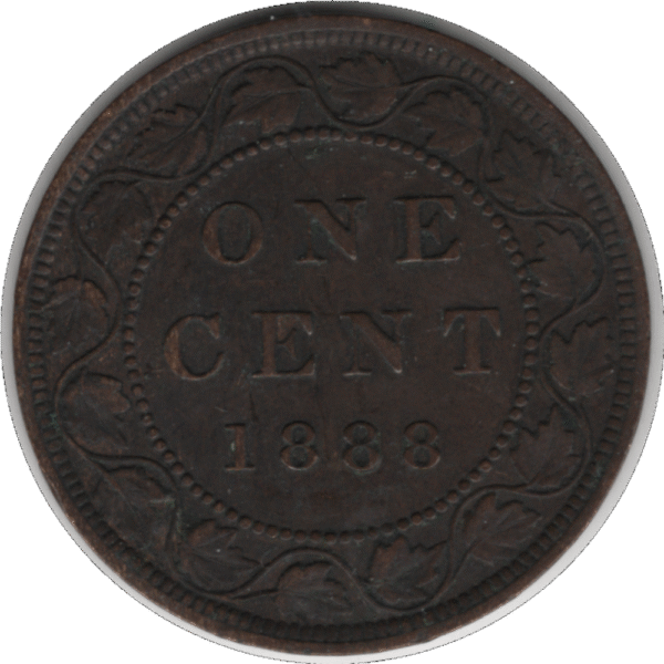 1888 Canada 1 Cent Coin (KM#7 Schön#5)