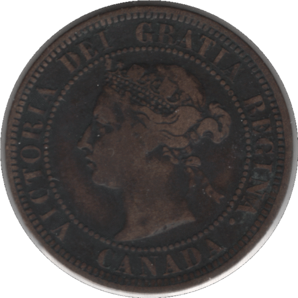 1888 Canada 1 Cent Coin (KM#7 Schön#5)