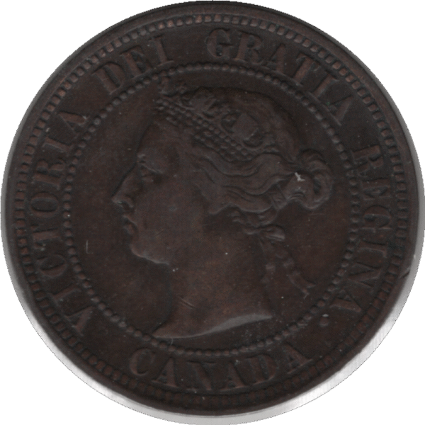 1888 Canada 1 Cent Coin (KM#7 Schön#5)