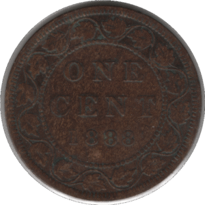 1888 Canada 1 Cent Coin (KM#7 Schön#5)