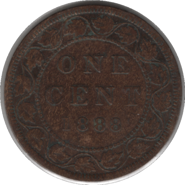 1888 Canada 1 Cent Coin (KM#7 Schön#5)