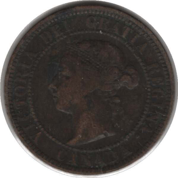 1888 Canada 1 Cent Coin (KM#7 Schön#5)