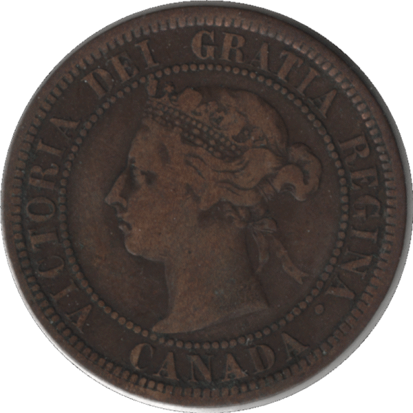 1888 Canada 1 Cent Coin (KM#7 Schön#5)