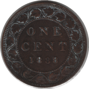 1888 Canada 1 Cent Coin (KM#7 Schön#5)