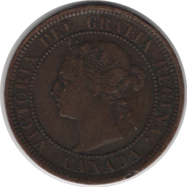 1888 Canada 1 Cent Coin (KM#7 Schön#5)