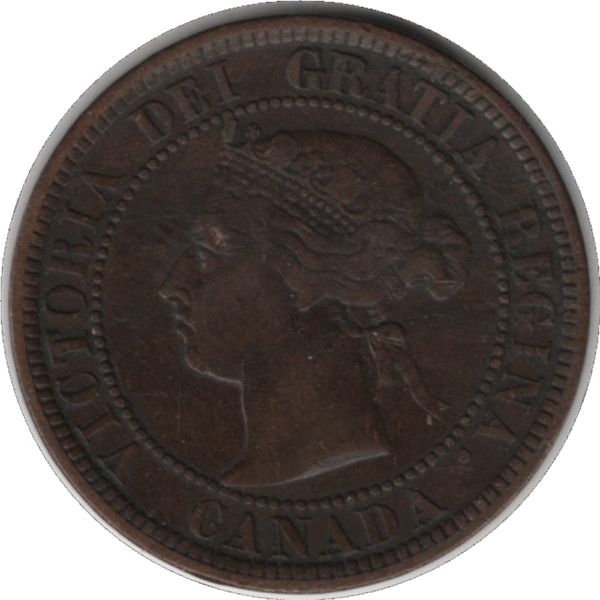 1888 Canada 1 Cent Coin RP Middle 8 (KM#7 Schön#5)