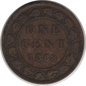 1888 Canada 1 Cent Coin (KM#7 Schön#5)