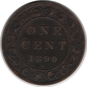 '1890H Canada 1 Cent Coin ''Flying I'' (KM#7 Schön#5)'