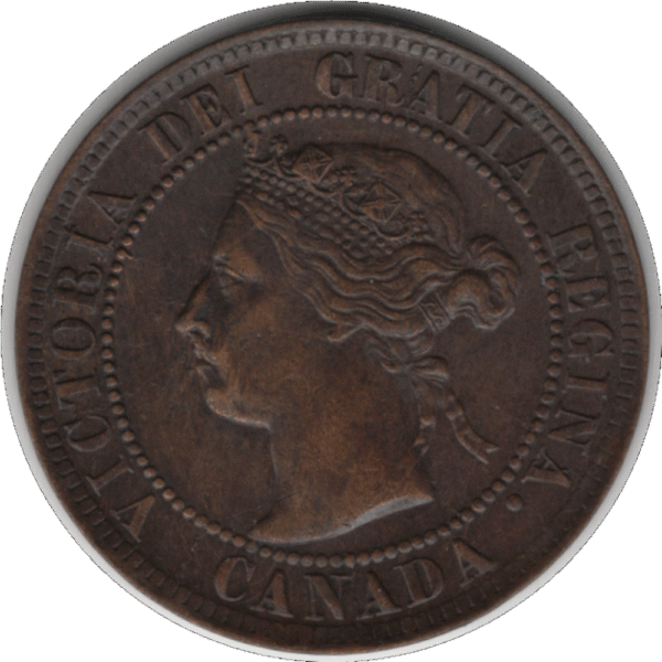 1895 Canada 1 Cent Coin (KM#7 Schön#5)
