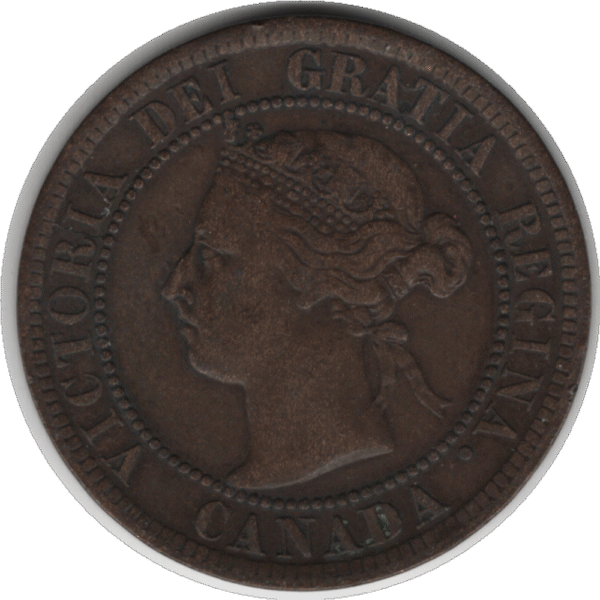 1895 Canada 1 Cent Coin (KM#7 Schön#5)