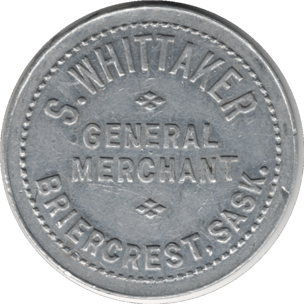 C. 1916 S. Whittaker General Merchant Briercrest Sask. 1st Issue width=