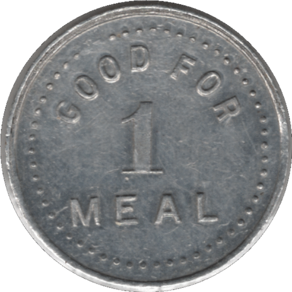'C. 1930s J.F. Stoate Proprietor/Cambridge Restaurant (Ottawa ONT.) ''Good For 1 Meal'' Token'