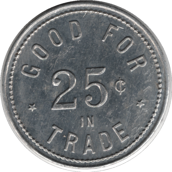 'ND 1938 ''Everyone Saves at Richman''s'' Humboldt Sask. 25c Token Mintage:100 #2265F'