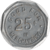 'C.1910s/20s Pierce Bros. Gen''l Merchants Clear Creek ONT. 25 Cent Token BowQ#212-A-C'