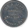 C.1920s Geo. A. Scott General Merchant Innerkip ONT. width=