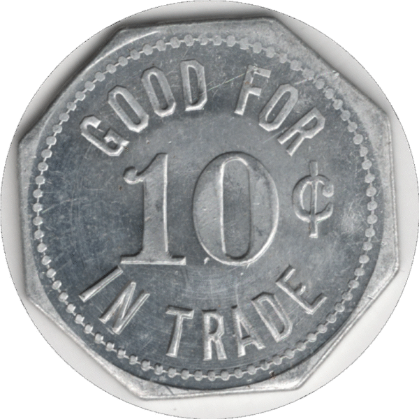 C.1922 W.S. Murray General Merchant Drumbo ONT. 25 Cent Token. Flashy High Grade.