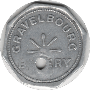 1935/1940 Gravelbourg Bakery Gravelbourg Sask. 1 Loaf Token #1915 r1