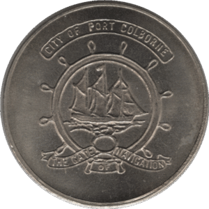 1966 Port Colborne ONT. Incorporation Souvenir Token Port/Fort.