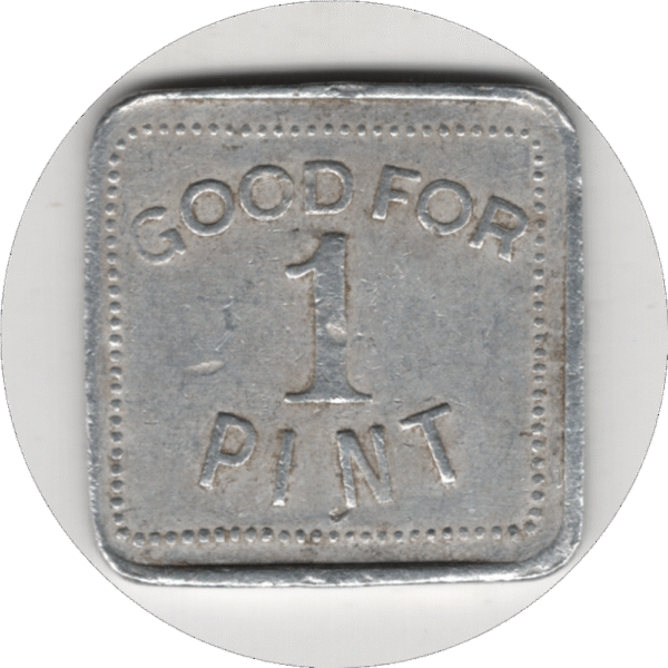 C. 1929 Model Dairy Preston ONT. R.M. Hagey Merchant 1 Pint Token BB# P-OD6000a