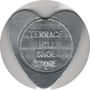 C. 1940s/50s Terrace Hill Shoe Store (Brantford ONT.) 5C Token
