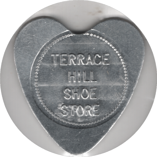 C. 1940s/50s Terrace Hill Shoe Store (Brantford ONT.) 5C Token