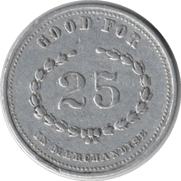'C.1910 ''The C. Beck Manufacturing Co. Ltd'' Penetanguishene ONT. 25 Cent token'